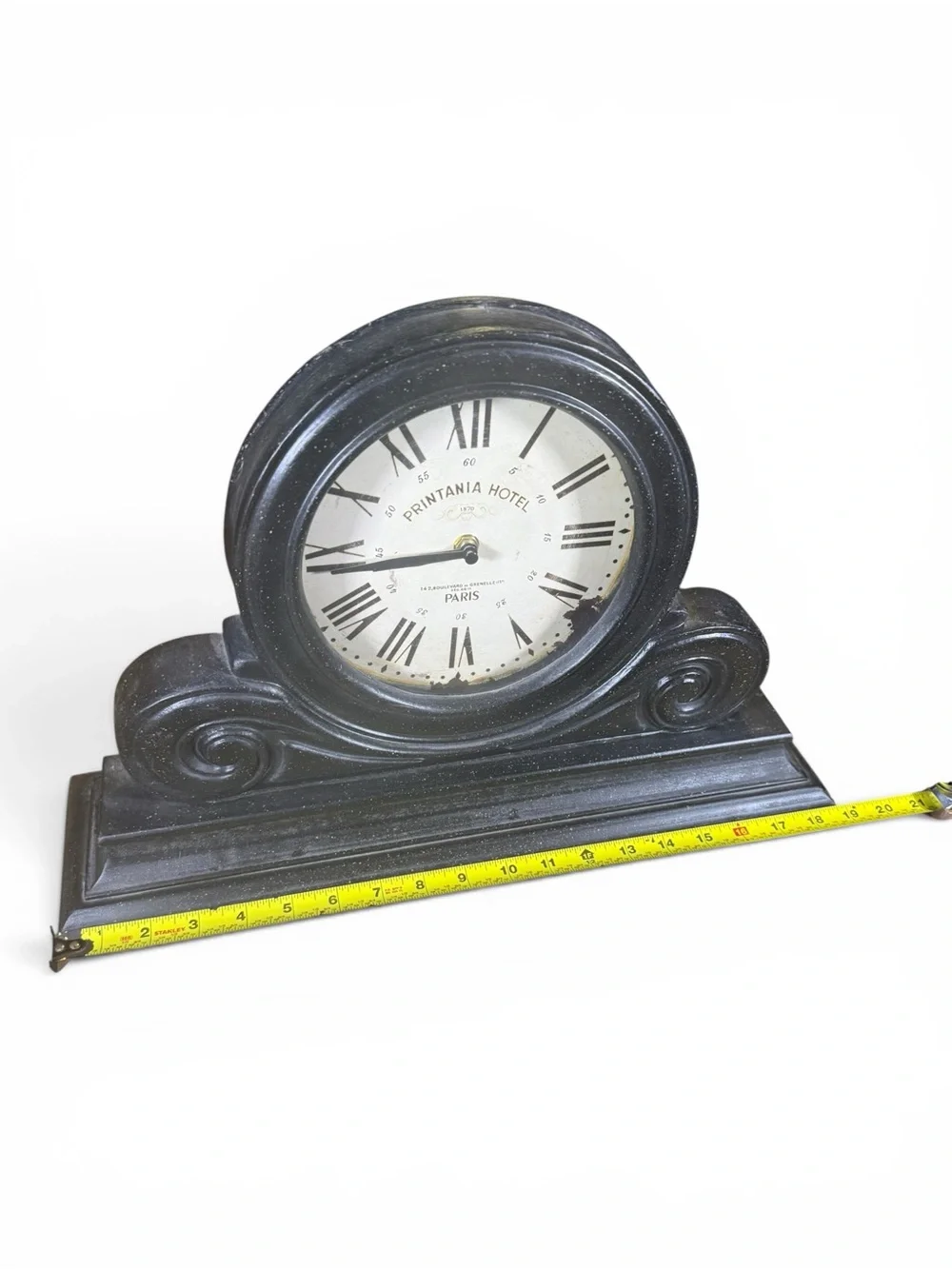 Black Mantel Clock - Vintage-Style Home Wall Decor